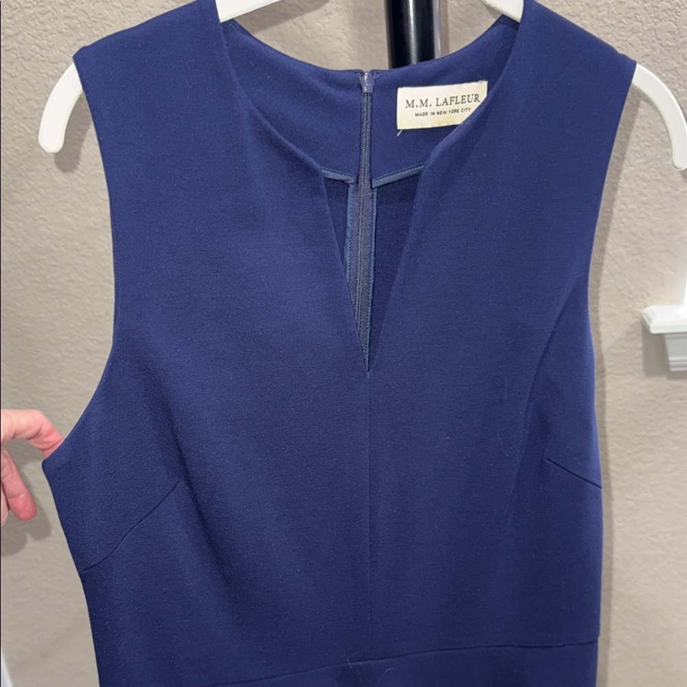 NM Lafleur Navy Sleeveless Dress